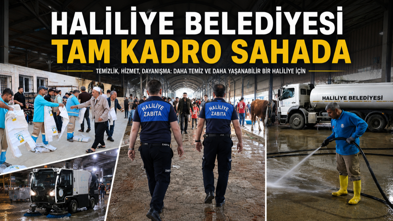 Haliliye Belediyesi tam kadro sahada