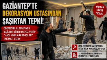 Ödemesini alamayınca yaptığı dekorasyonu yıktırdı