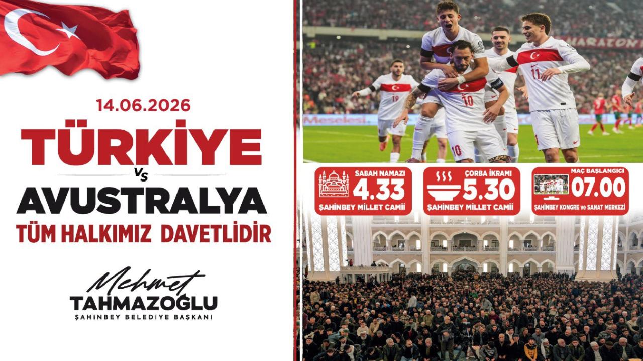 Önce sabah namazı, sonra milli maç heyecanı