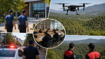 Polisten YKS öncesi drone ile sıkı denetim