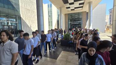 Sınava hazırlanan öğrencilere YKS tatbikatı