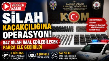 Silah kaçakçılığı operasyonu: 3 gözaltı