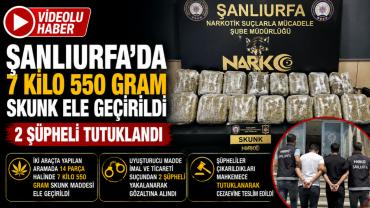 Şanlıurfa'da uyuşturucu operasyonu: 2 tutuklama