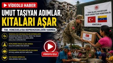 TSK Venezuela'da depremzedelerin yanında