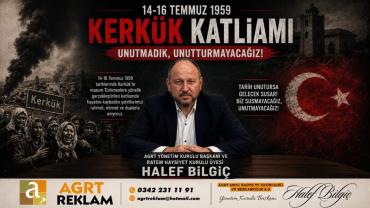 Halef Bilgiç: Kerkük katliamını unutturmayacağız