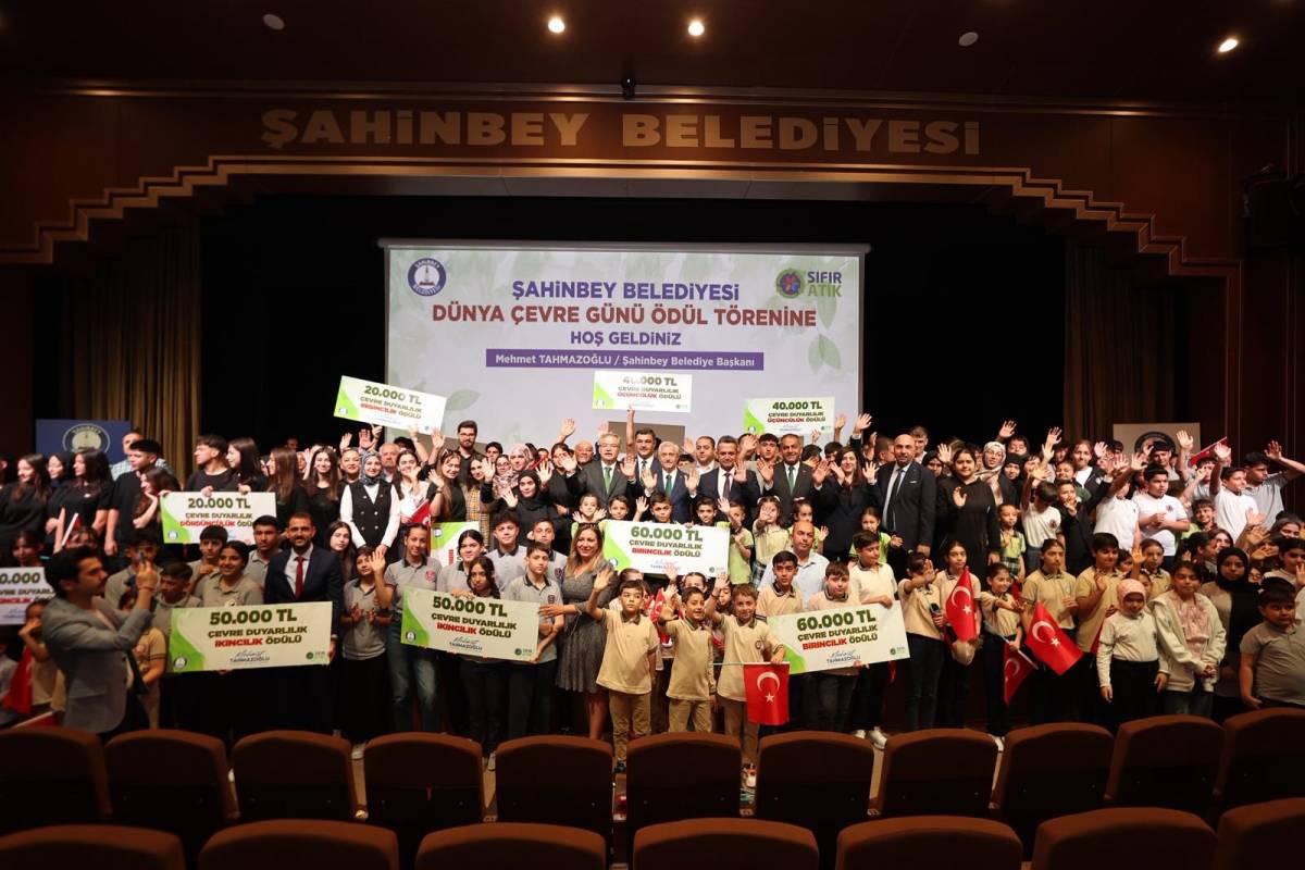 Şahinbey’den çevreci okullara ödül